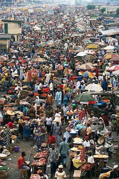 A busy Nigerian market